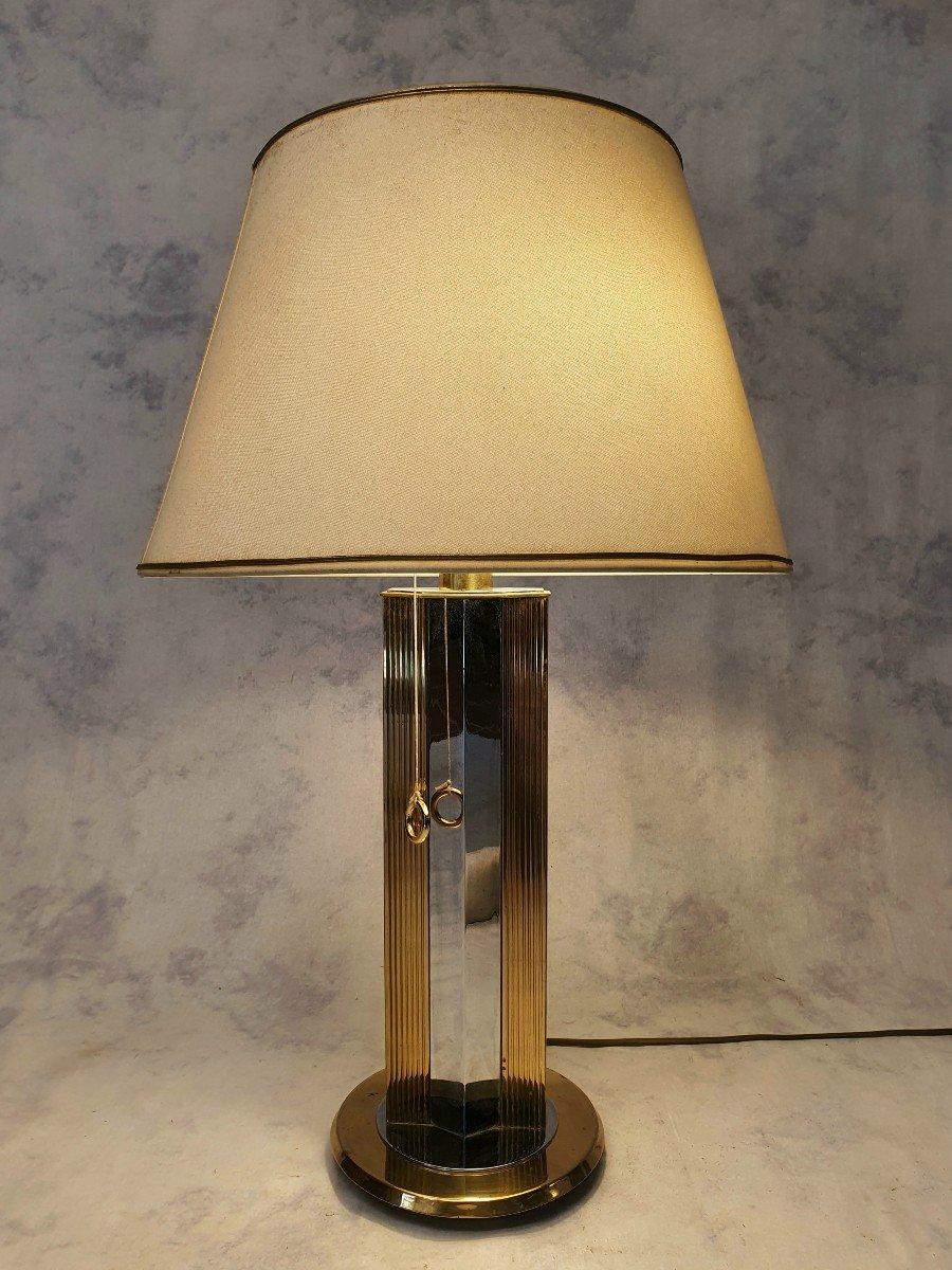 Mid-Century Modern In the Style of Romeo Rega Desk Lamp - Metal, Ca 1970 For Sale
