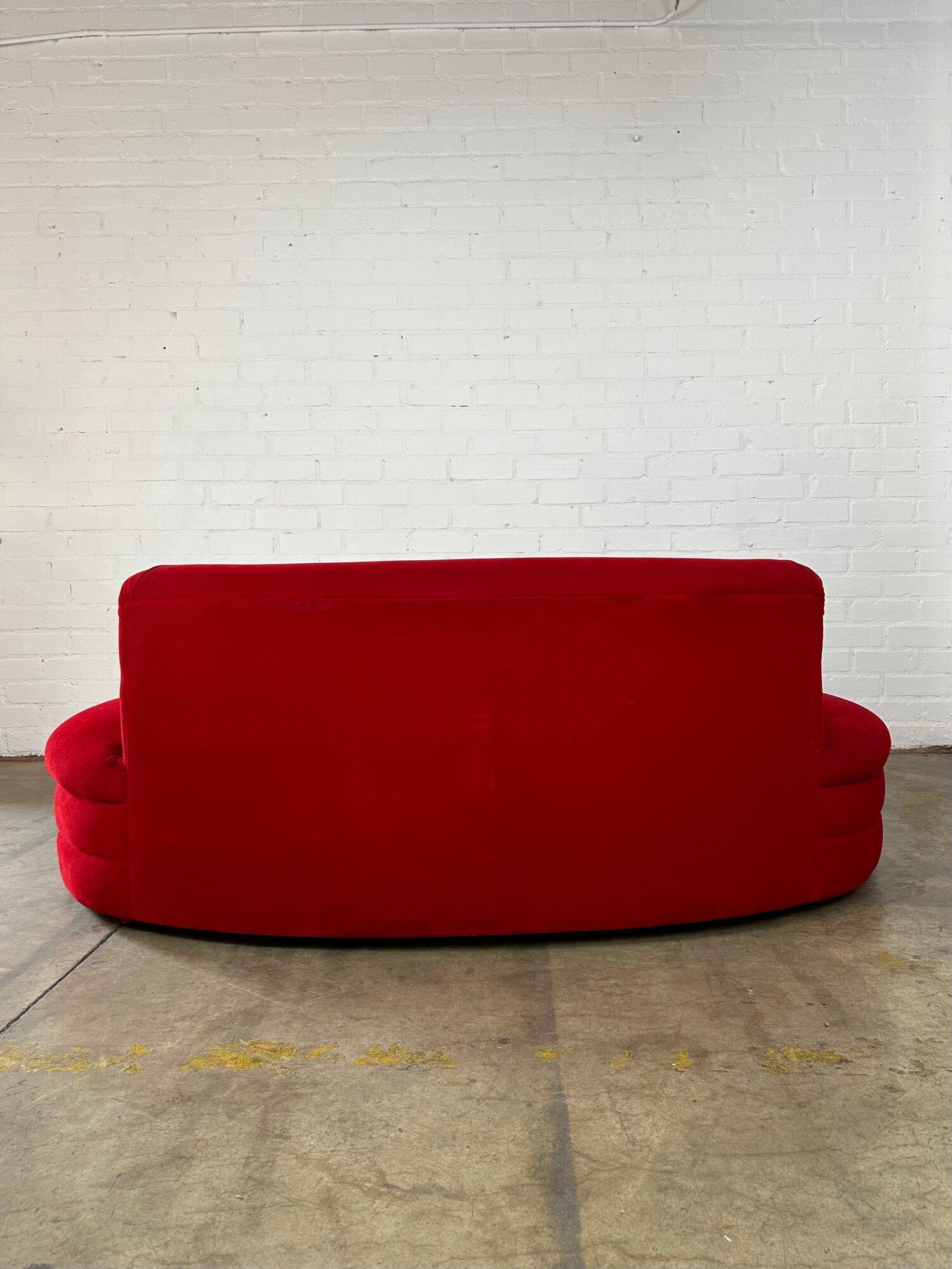 Velvet in the Style of the Vladimir Kagan “Cloud” Sofa