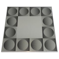 Im Stil von Victor Vasarely:: Optique Art Mirror