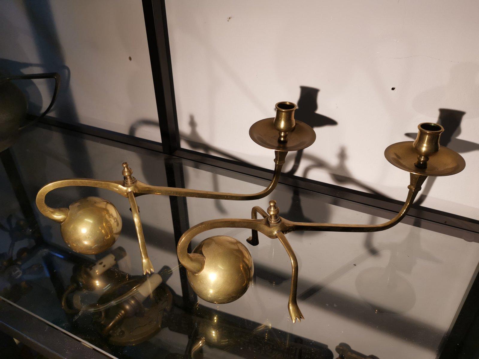 antique piano with candle holders