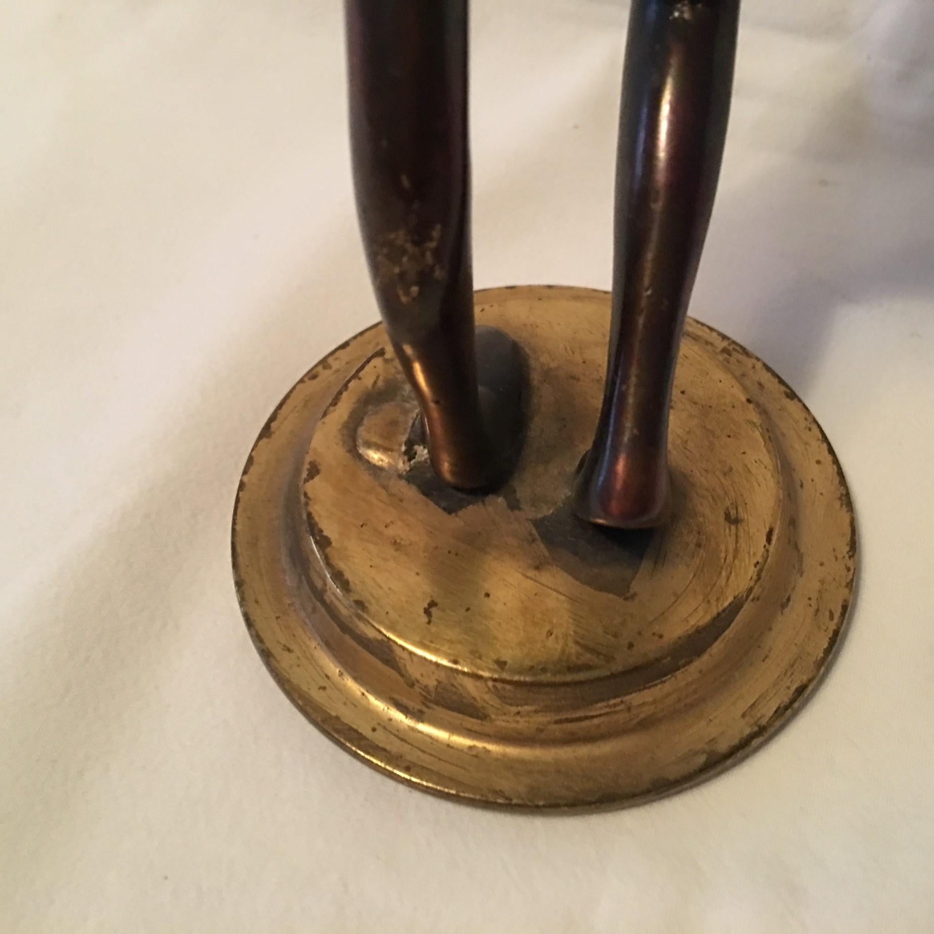 In the Styling’s of Karl Hagenauer, a lovely Bronze African Woman For Sale 10