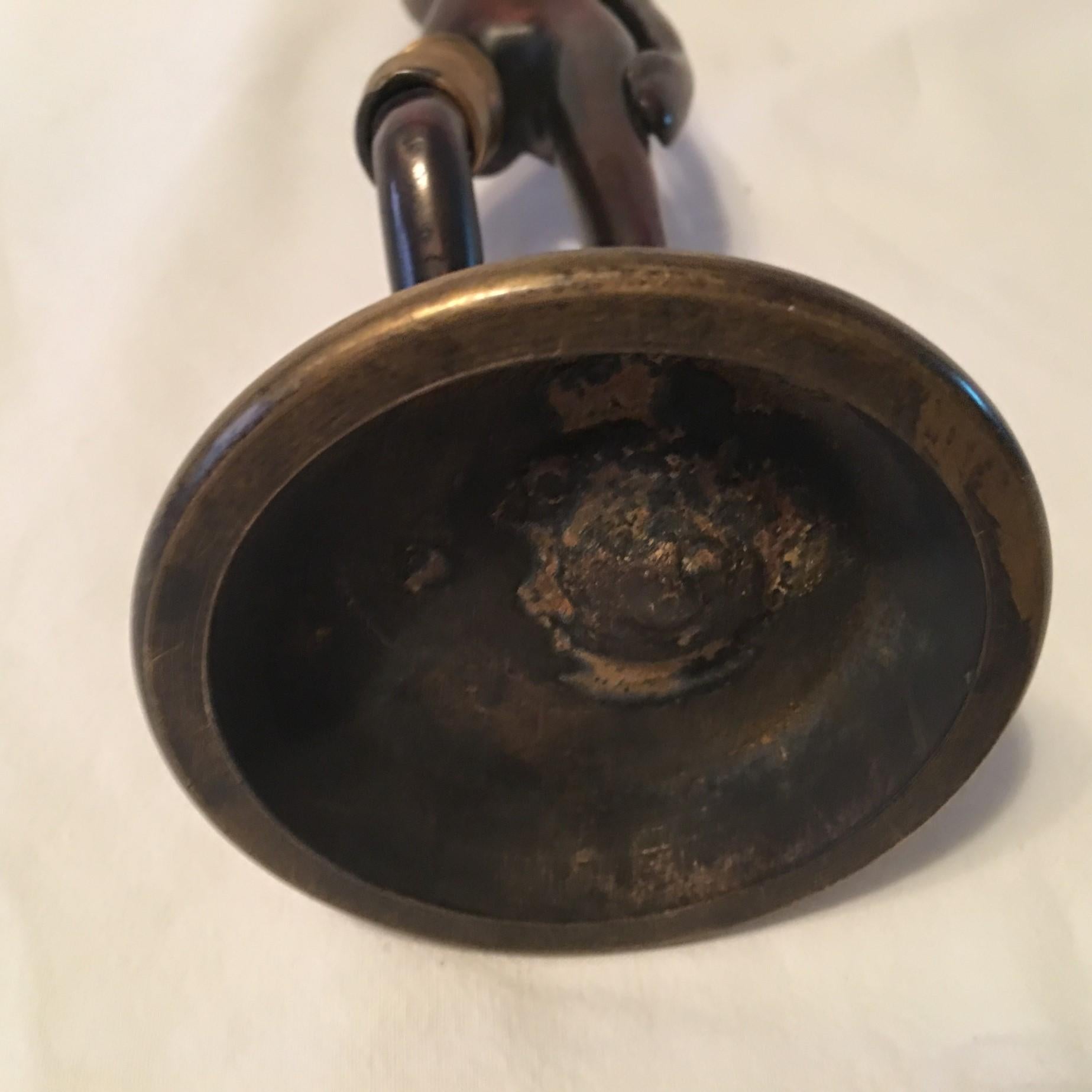 In the Styling’s of Karl Hagenauer, a lovely Bronze African Woman For Sale 11