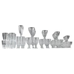 Al gusto de Baccarat, Servicio de Cristal (84 piezas), Francia años 1900