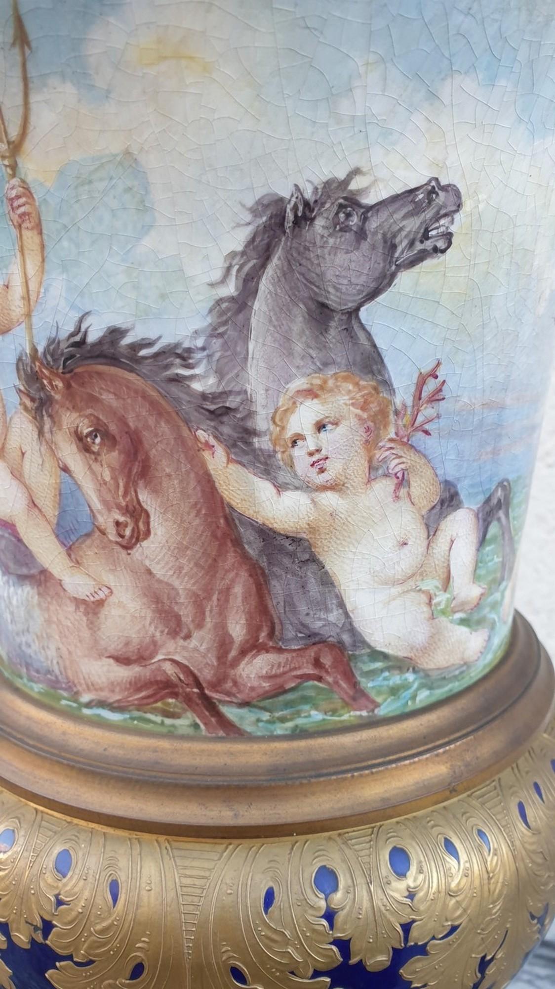In The Taste Of Sèvres, Medici Vase, Napoleon III, 19th Century For Sale 8