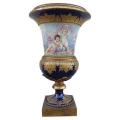 Antique In The Taste Of Sèvres, Medici Vase, Napoleon III, 19th Century