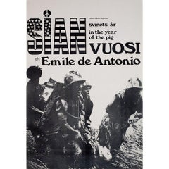 In the Year of the Pig 1968 Finnish A2 Film Poster