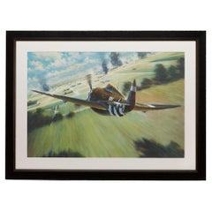 "In Through The Back Door" by William S. Phillips, WWII Themed Lithograph, 1981