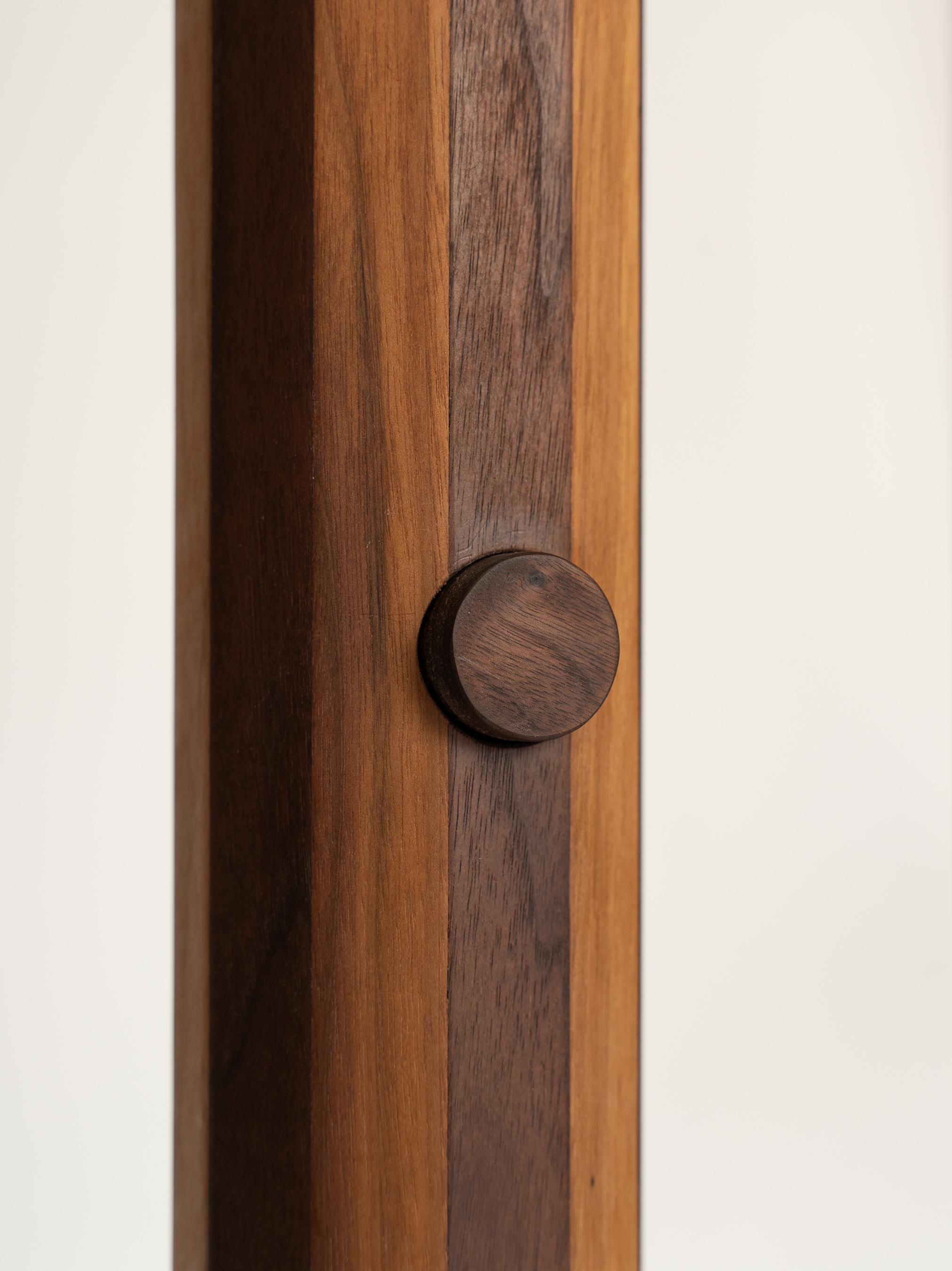 iN-v1 Walnut and Stone Floor Lamp For Sale 4