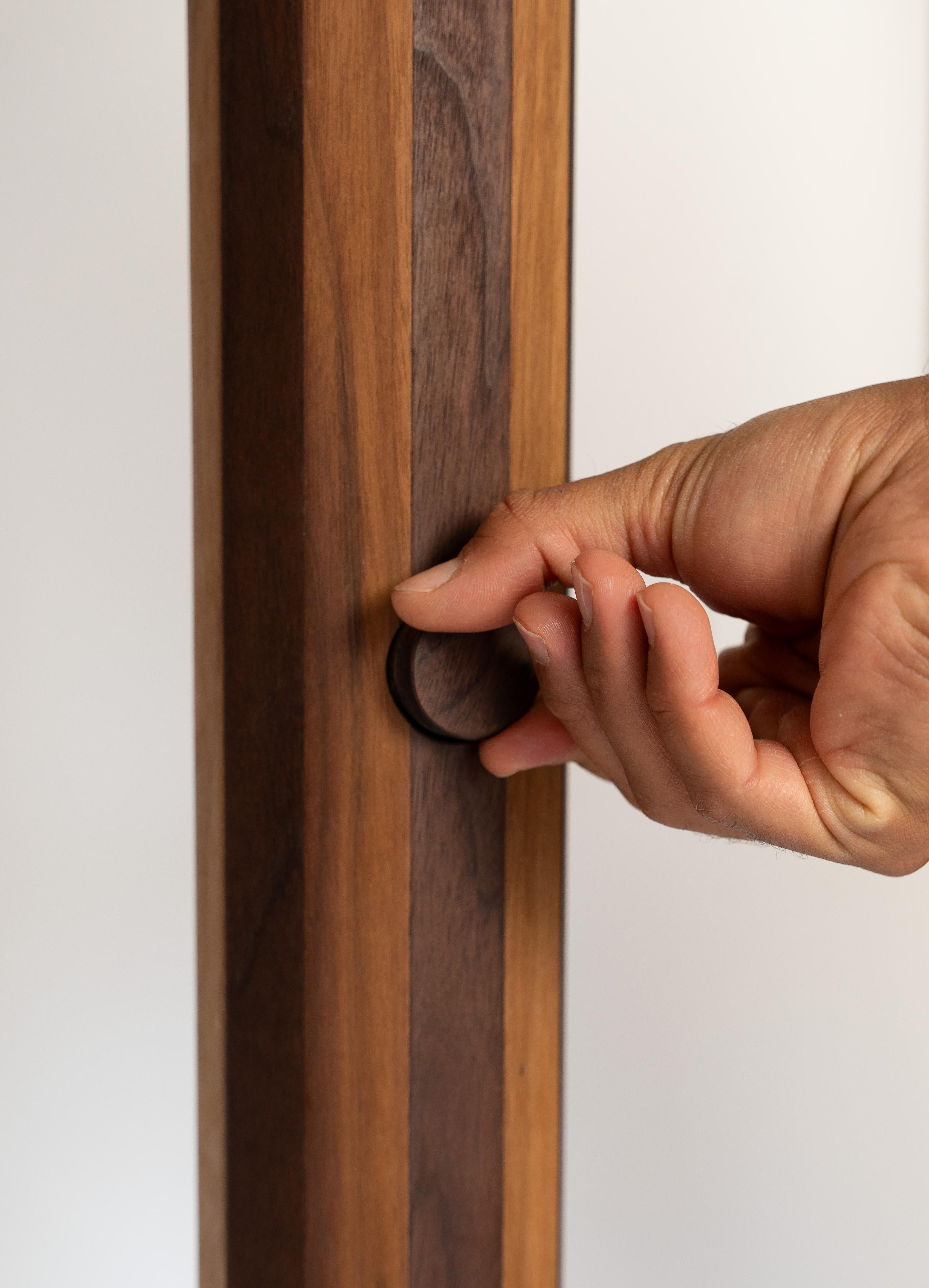 iN-v1 Walnut and Stone Floor Lamp For Sale 5