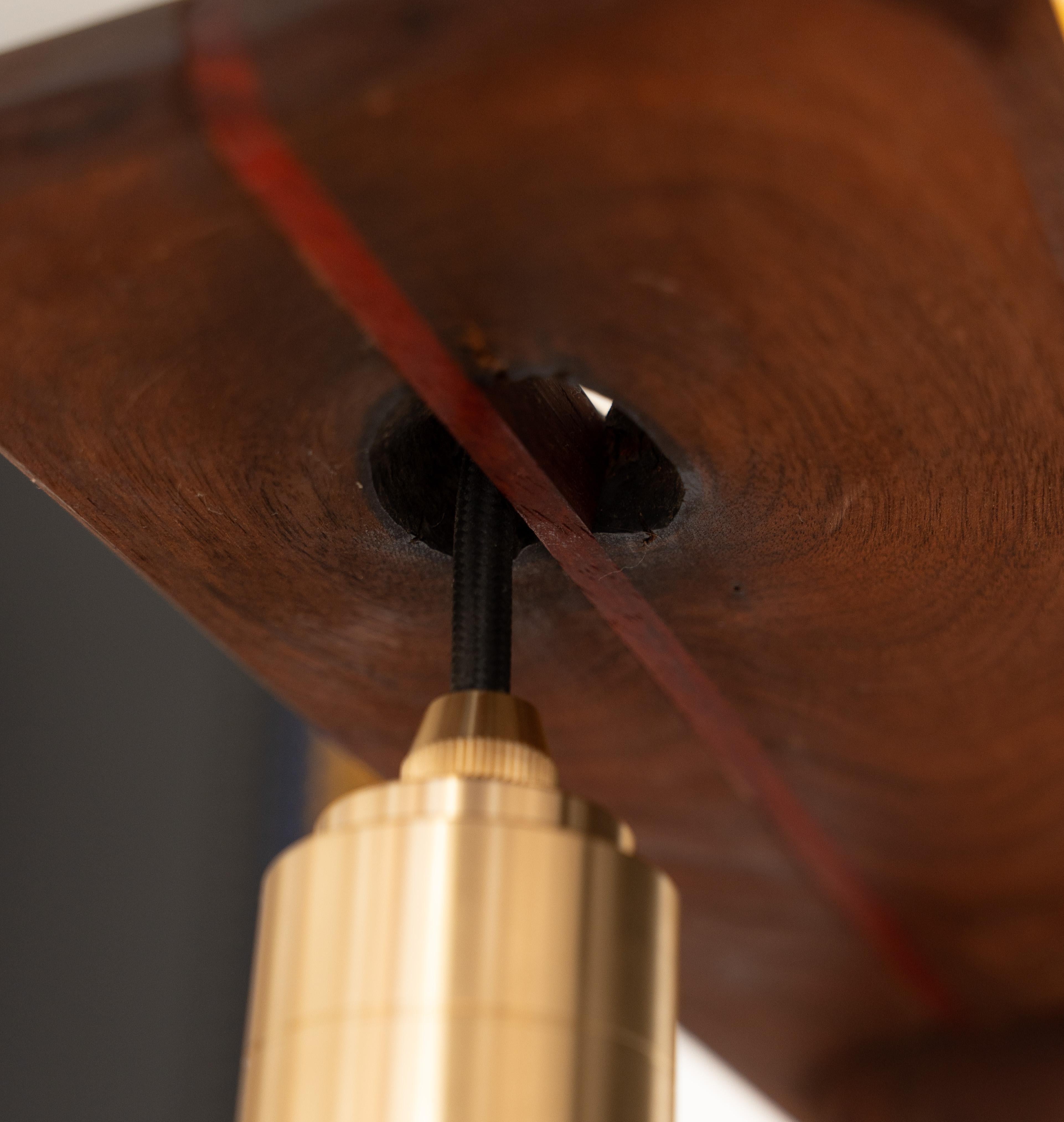 iN-v1 Walnut and Stone Floor Lamp For Sale 6