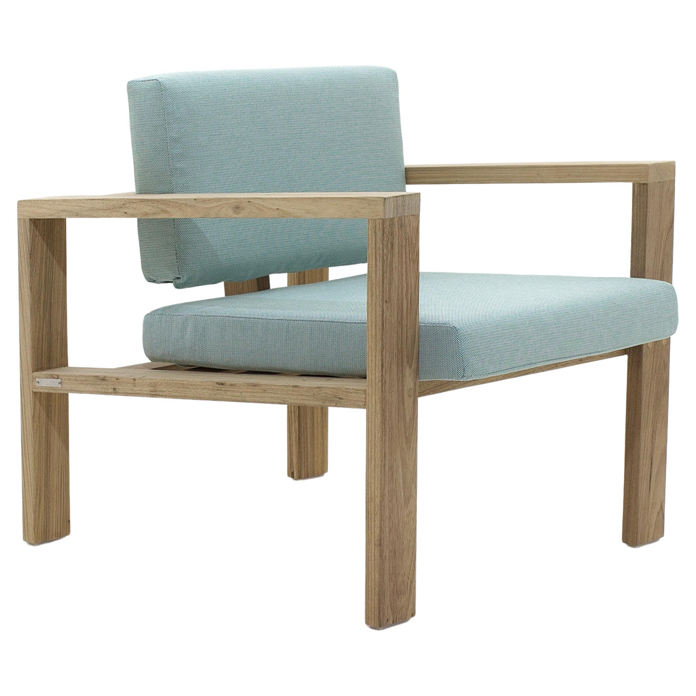 Minimalist Armchair " ina" Outdoor by Samuel Lamas For Sale