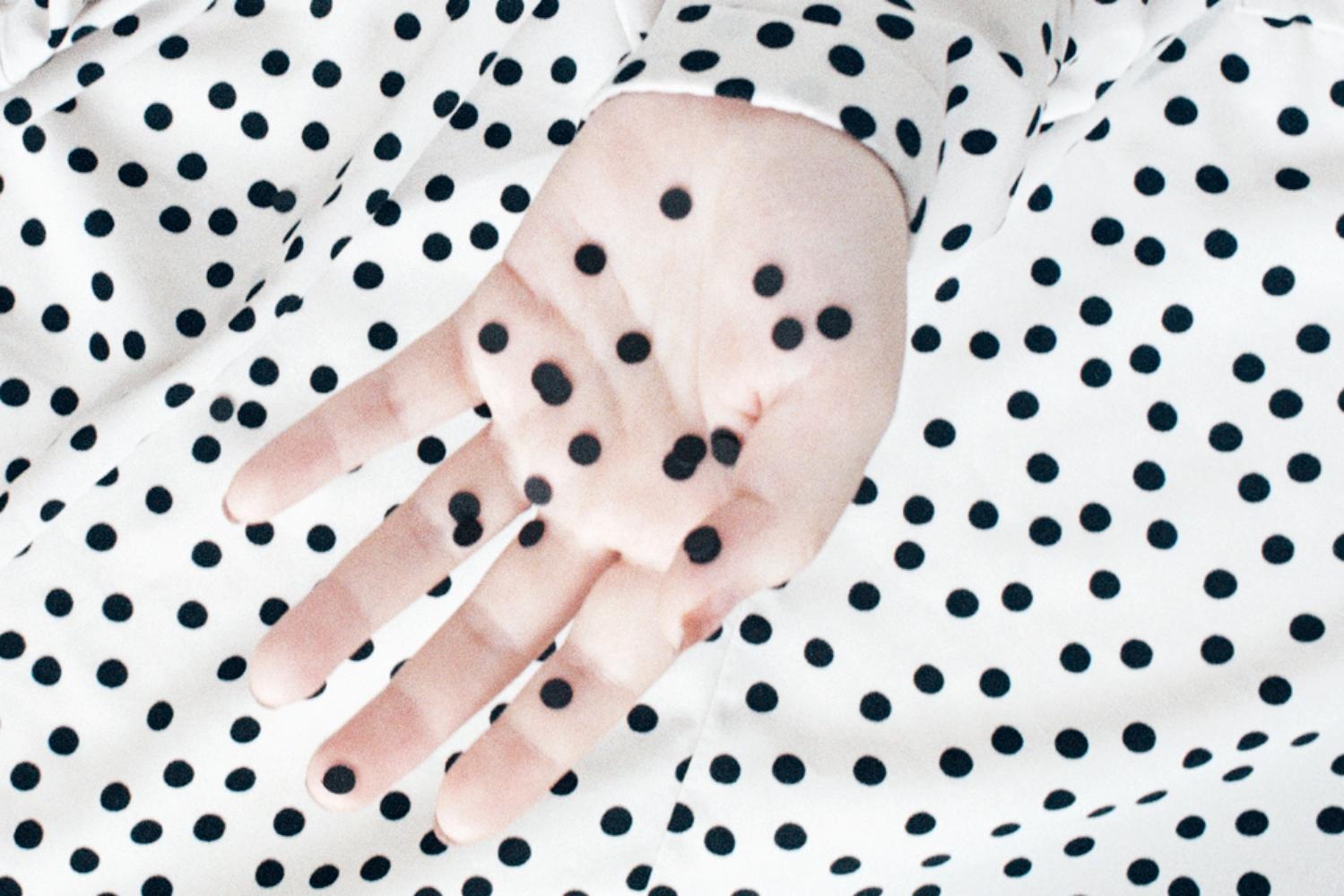 a dot dot dot – Ina Jang, Abstract, Minimalistic, Surrealism, Hands, Dots 4