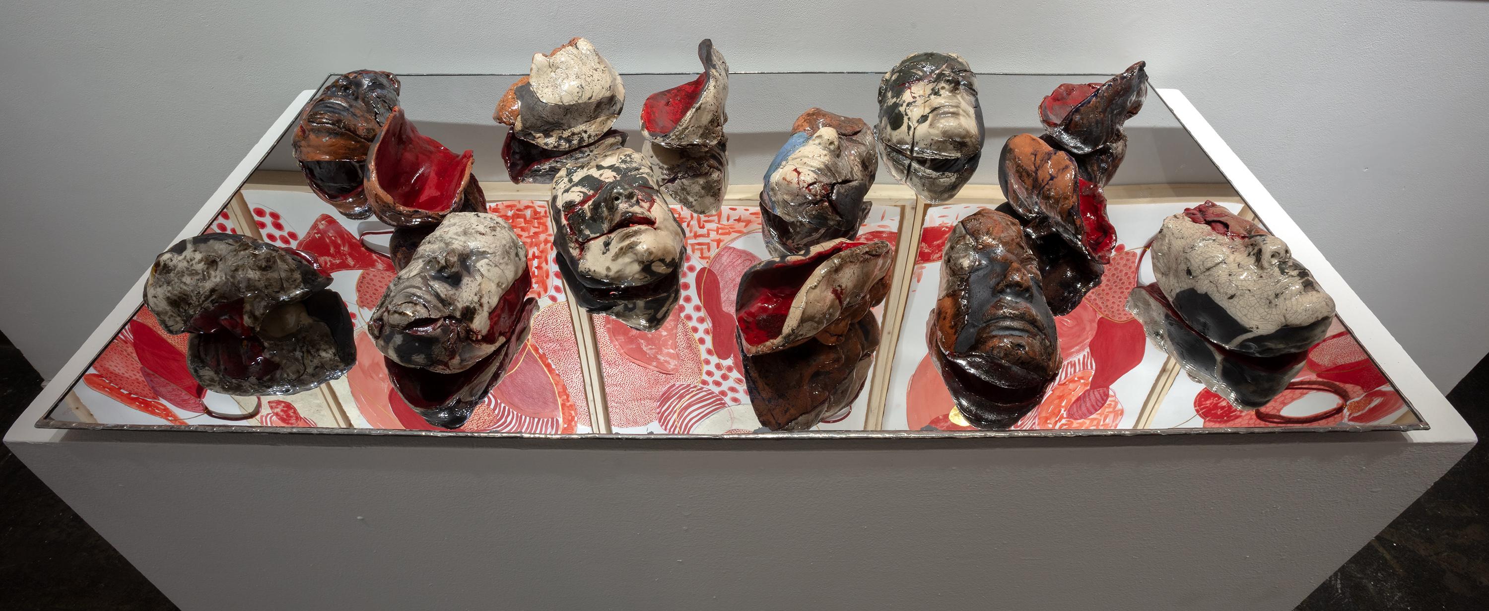 Von Farbe, Blut – Sculpture von Ina Kaur