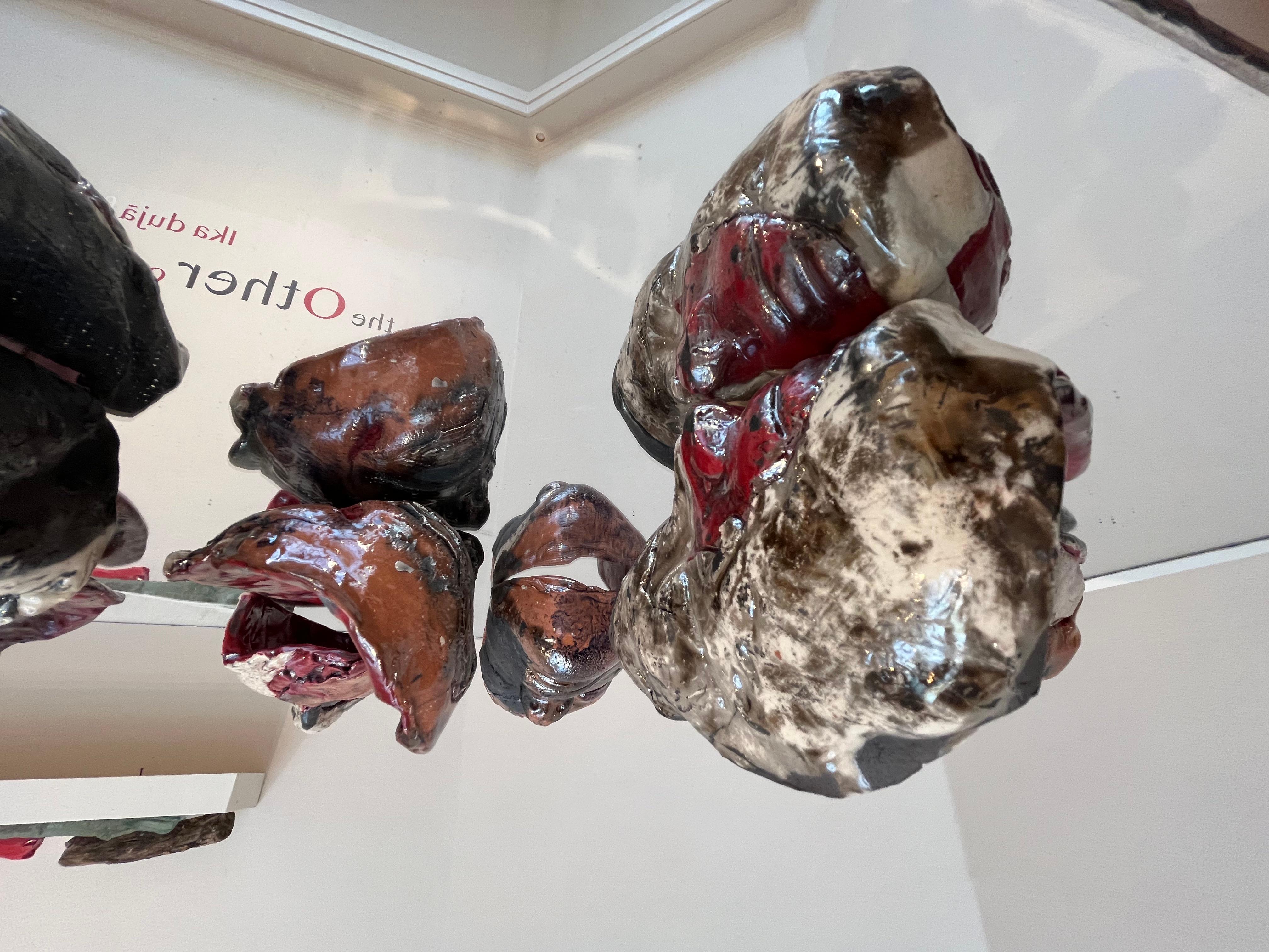 Von Farbe, Blut (Braun), Abstract Sculpture, von Ina Kaur
