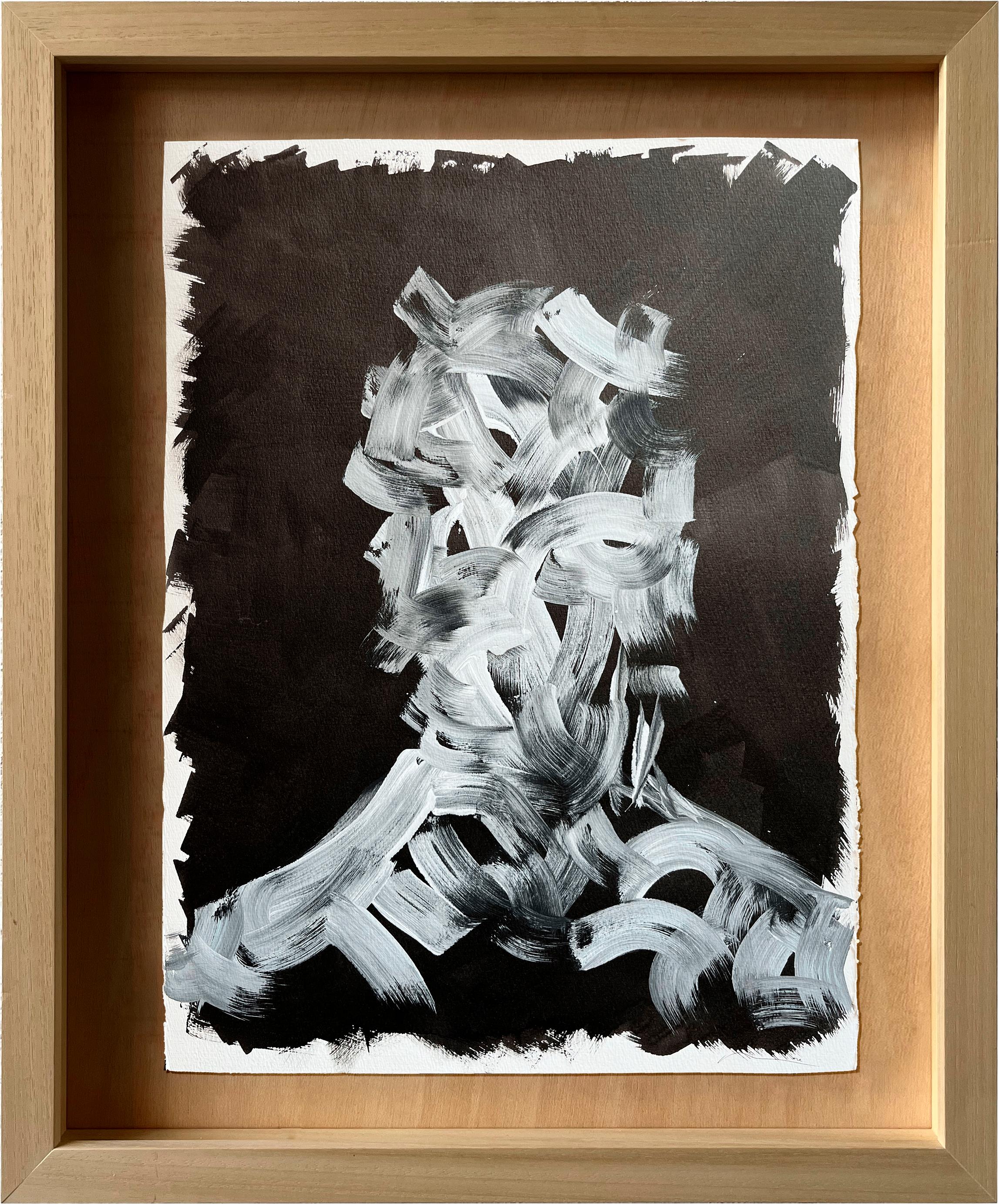 Iñaki Moreno Abstraktes Gemälde 2022 Acrylfarbe Breite 73 Höhe 93 Tiefe 4