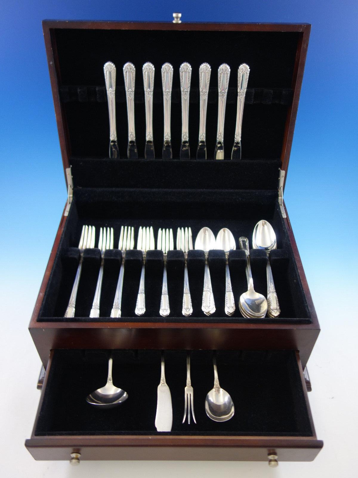 Inaugural by State House Sterling Silber Besteck Set 8 Service 44 Stück Grille im Angebot 4