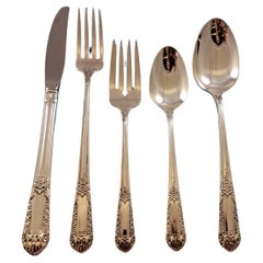 Inaugural by State House Sterling Silber Besteck Set 8 Service 44 Stück Grille