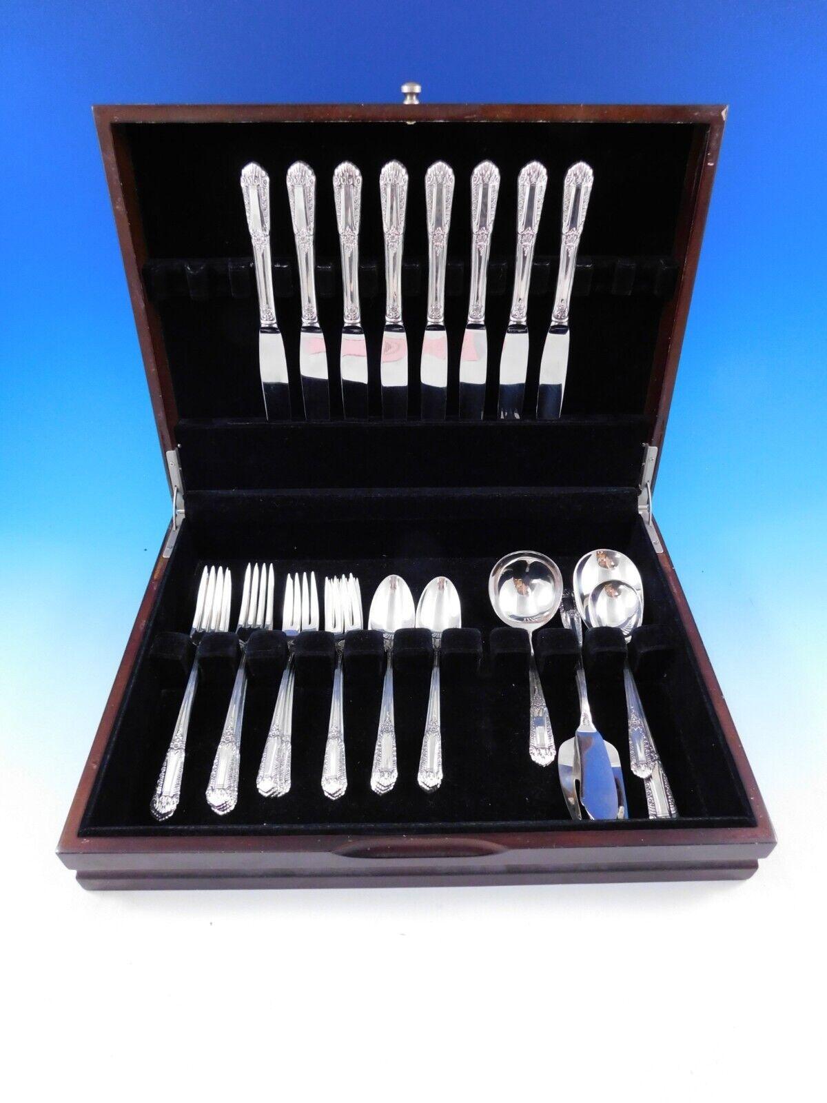 Inaugural by State House Sterling Silver Flatware Set For 8 Service 37 Pieces en vente 3