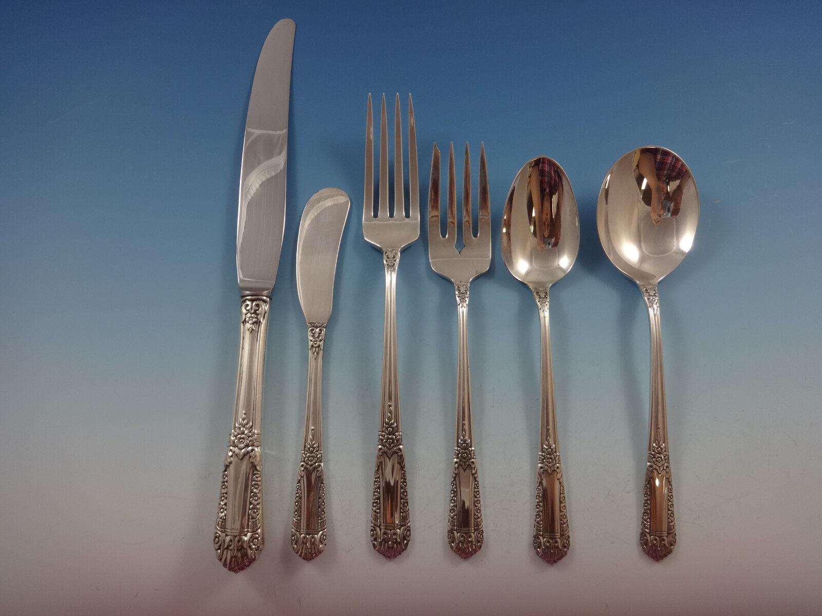 Inaugural by State House Sterling Silber Besteck Set für 8 Service 48 Pieces im Angebot 2