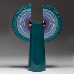 Inca Blue Green Vase