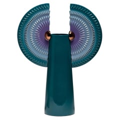 Inca Blue Green Vase