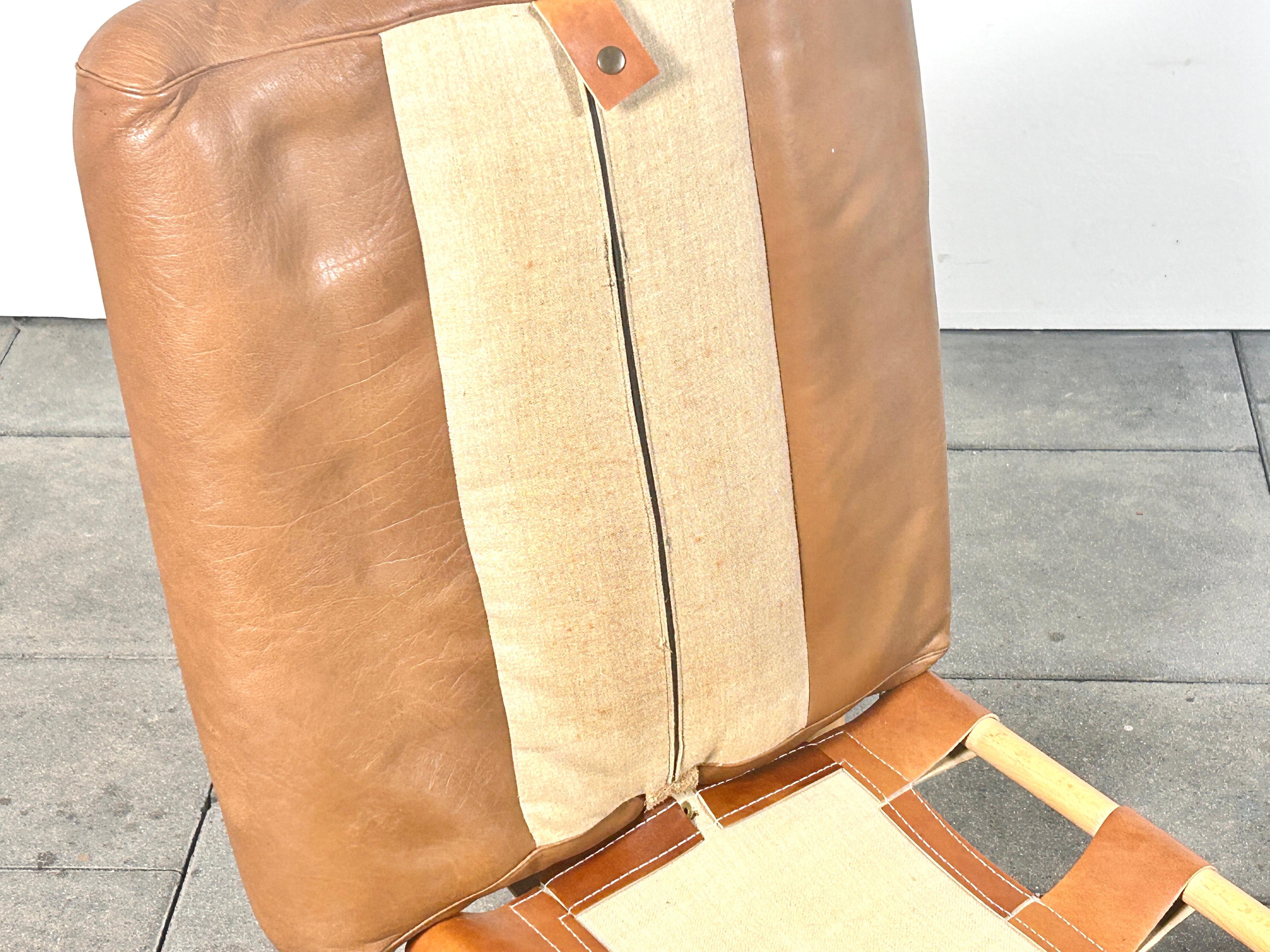 Silla Inca otomana diseñada por Arne Norell para Norell Mobel AB Suecia en venta 1