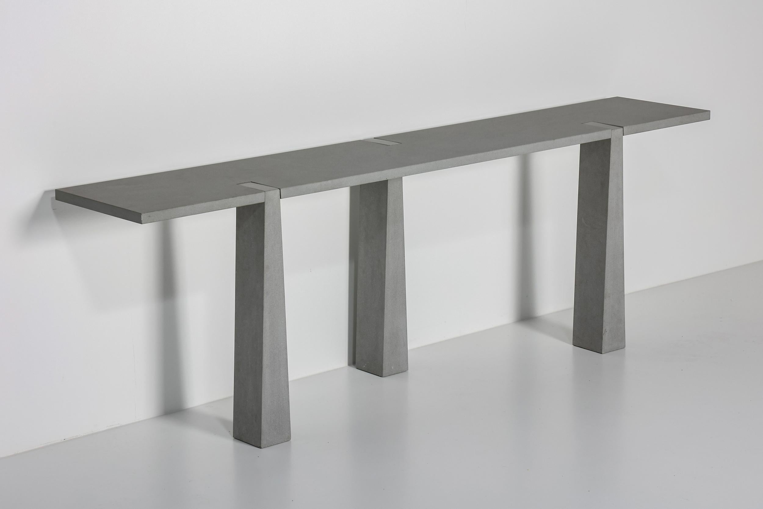 Postmoderno Tavolo consolle Inca, Angelo Mangiarotti, Skipper, Design italiano, 1978 in vendita