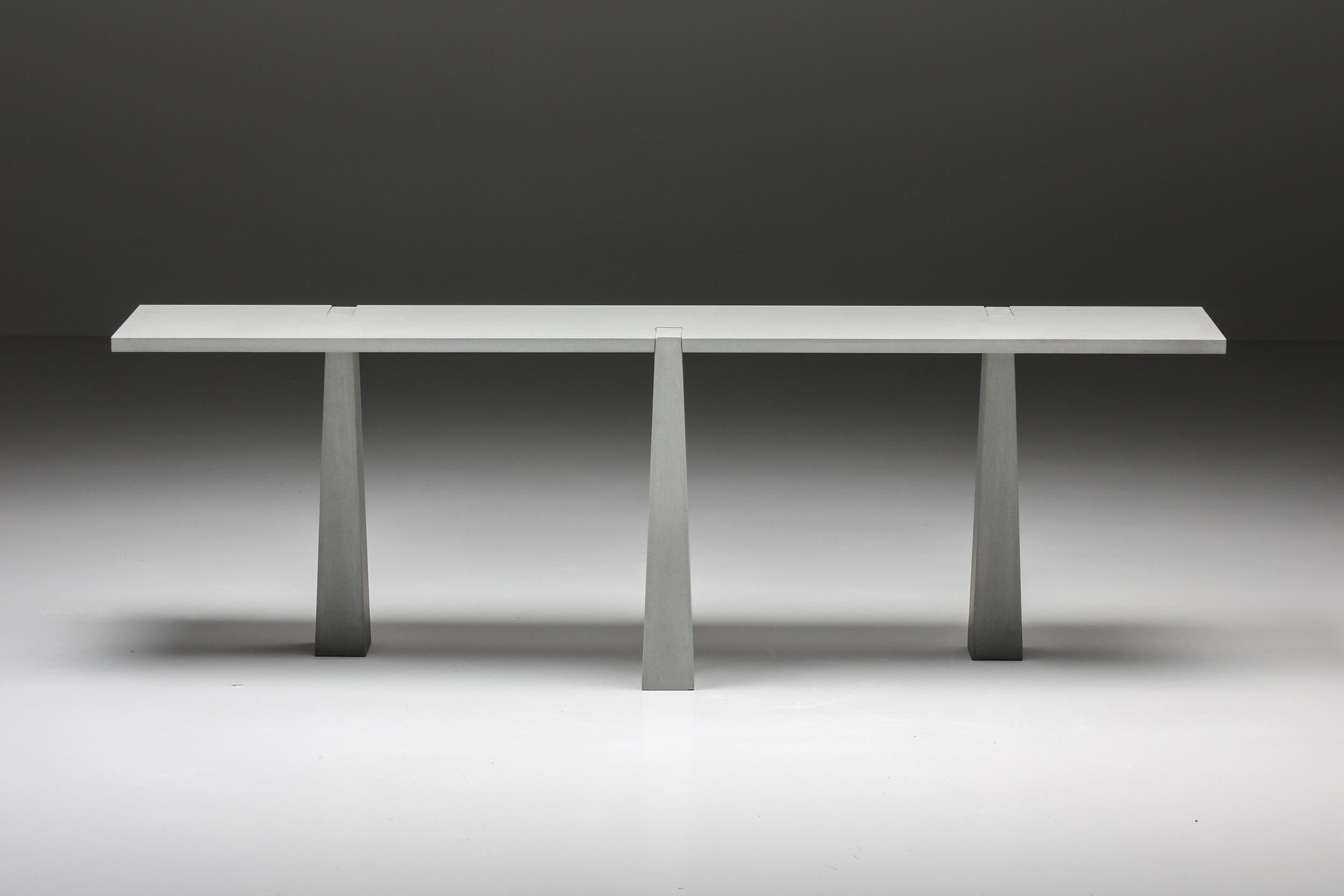 Tavolo consolle Inca, Angelo Mangiarotti, Skipper, Design italiano, 1978 In condizioni ottime in vendita a Antwerp, BE