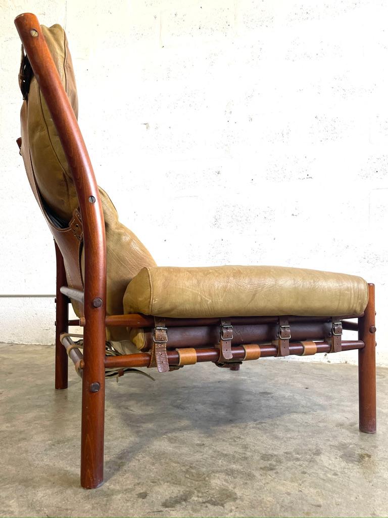 Swedish Inca Easy Chair by Arne Norell 1970s For Sale