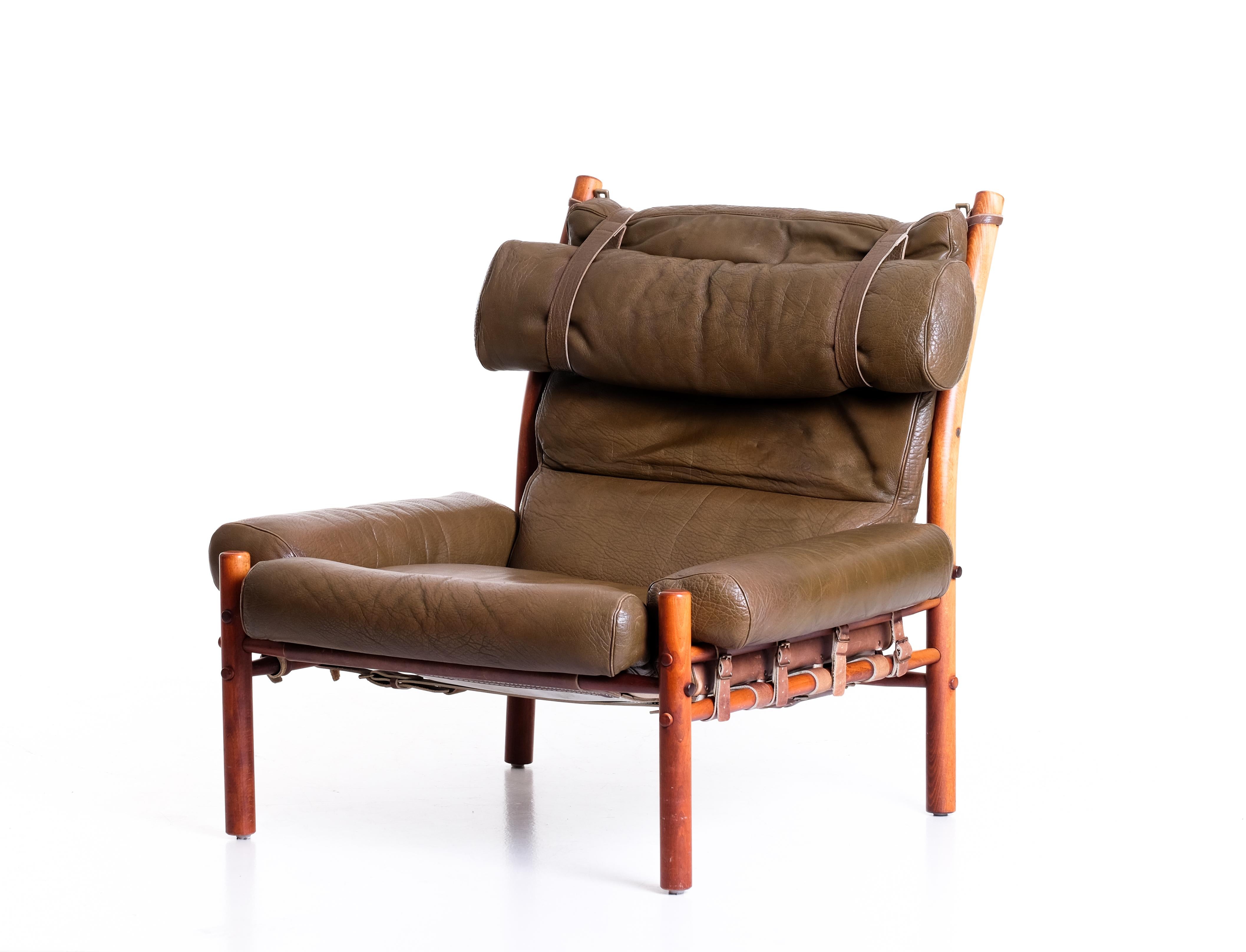 Sillón Inca de Arne Norell, década de 1970 en Bueno estado para la venta en Stockholm, SE
