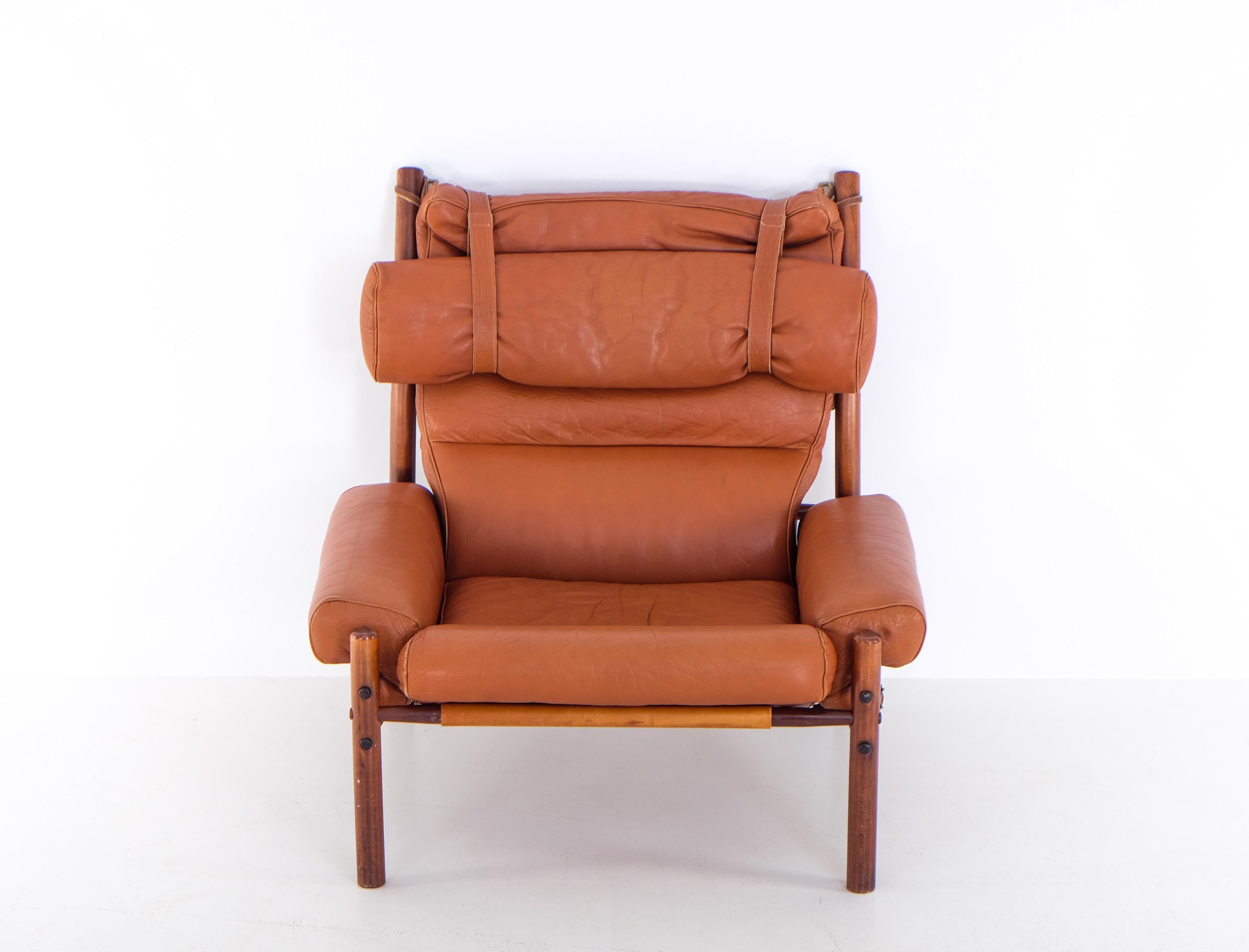 Late 20th Century Inca Easy Chair by Arne Norell, 1970s For Sale
