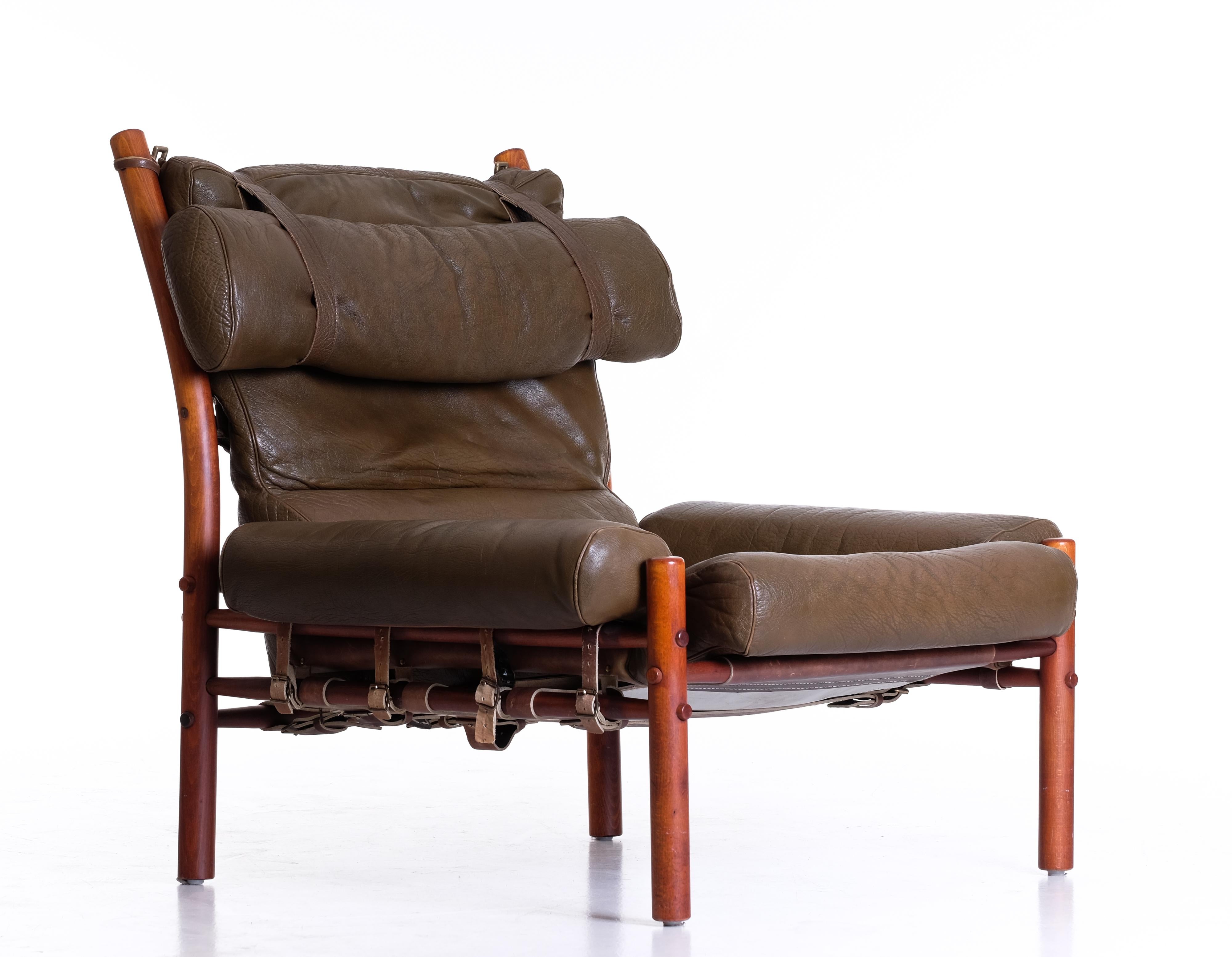 Sillón Inca de Arne Norell, década de 1970 Latón en venta