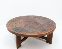 Angel I. Pazmino - Leather Top Coffee Table