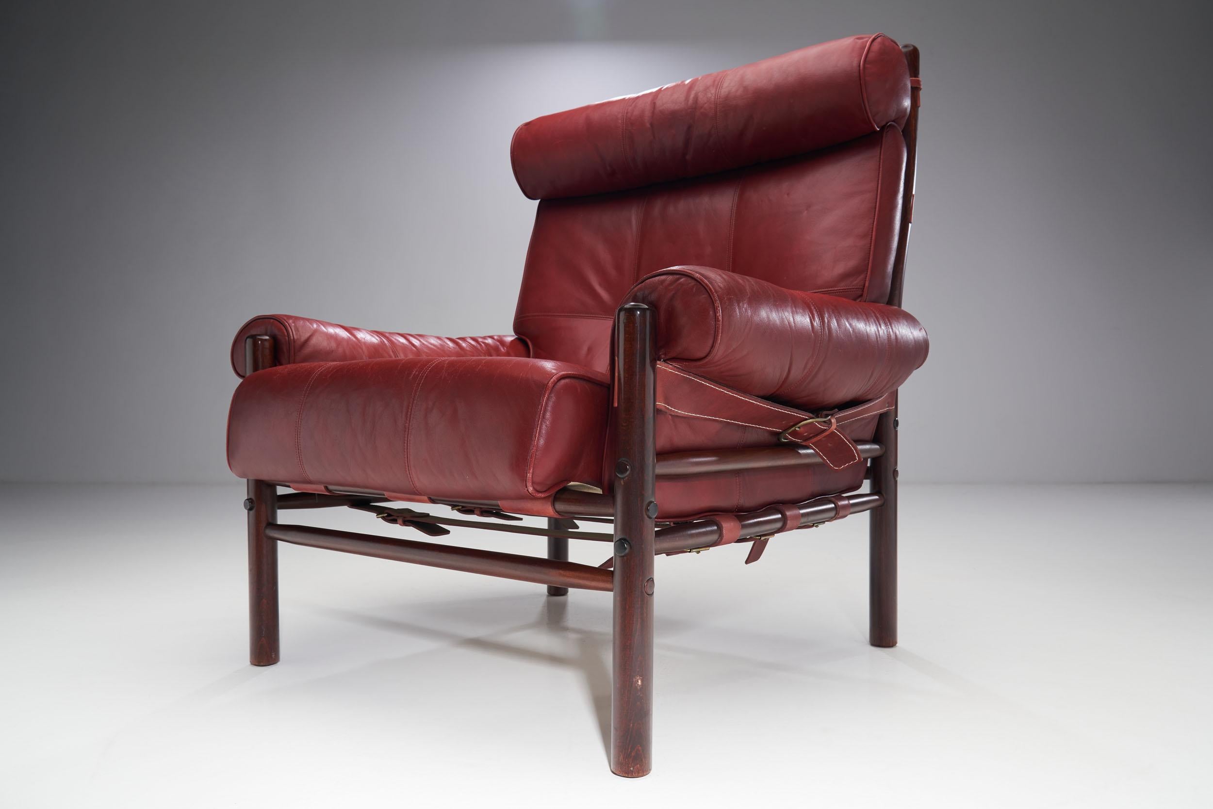 “Inca” Lounge Chair by Arne Norell for Arne Norell Möbel AB Aneby, Sweden, 1960s 1