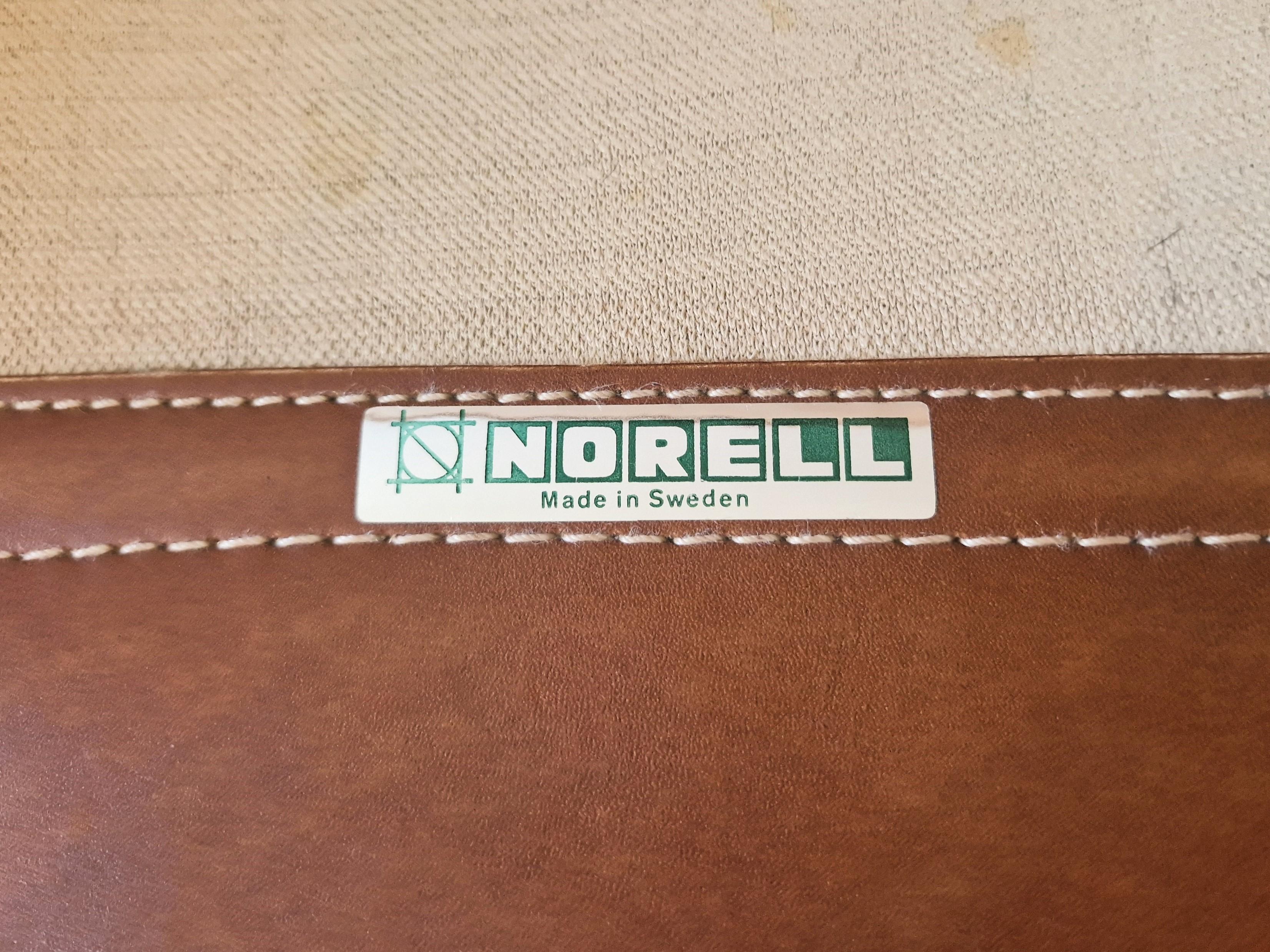 Leather Inca lounge chair by Arne Norell for Norell Möbel AB, Sweden 1968