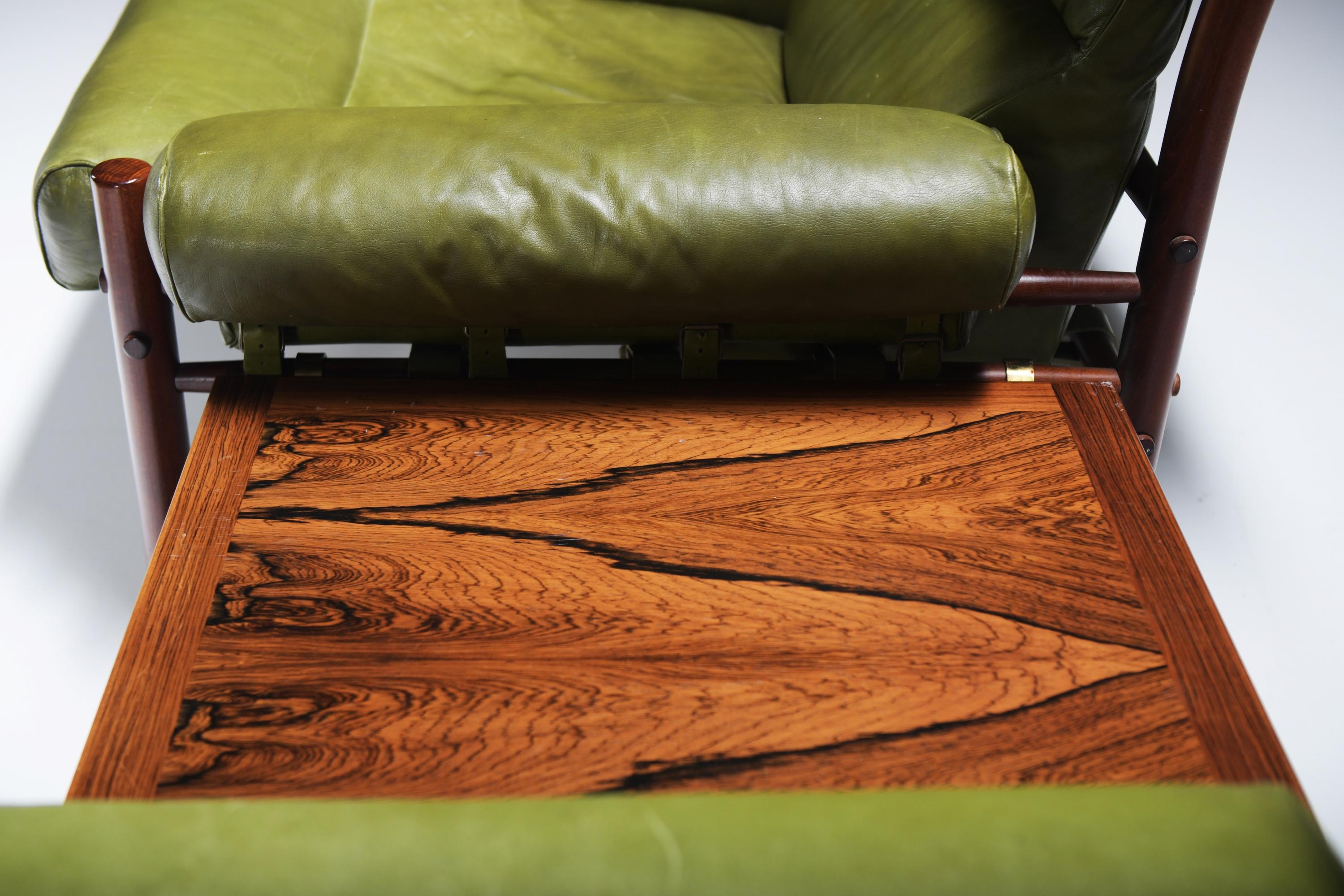 Fauteuils relax Inca avec ottoman et table d'appoint par Arne Norell pour Norell Möbel AB en vente 6