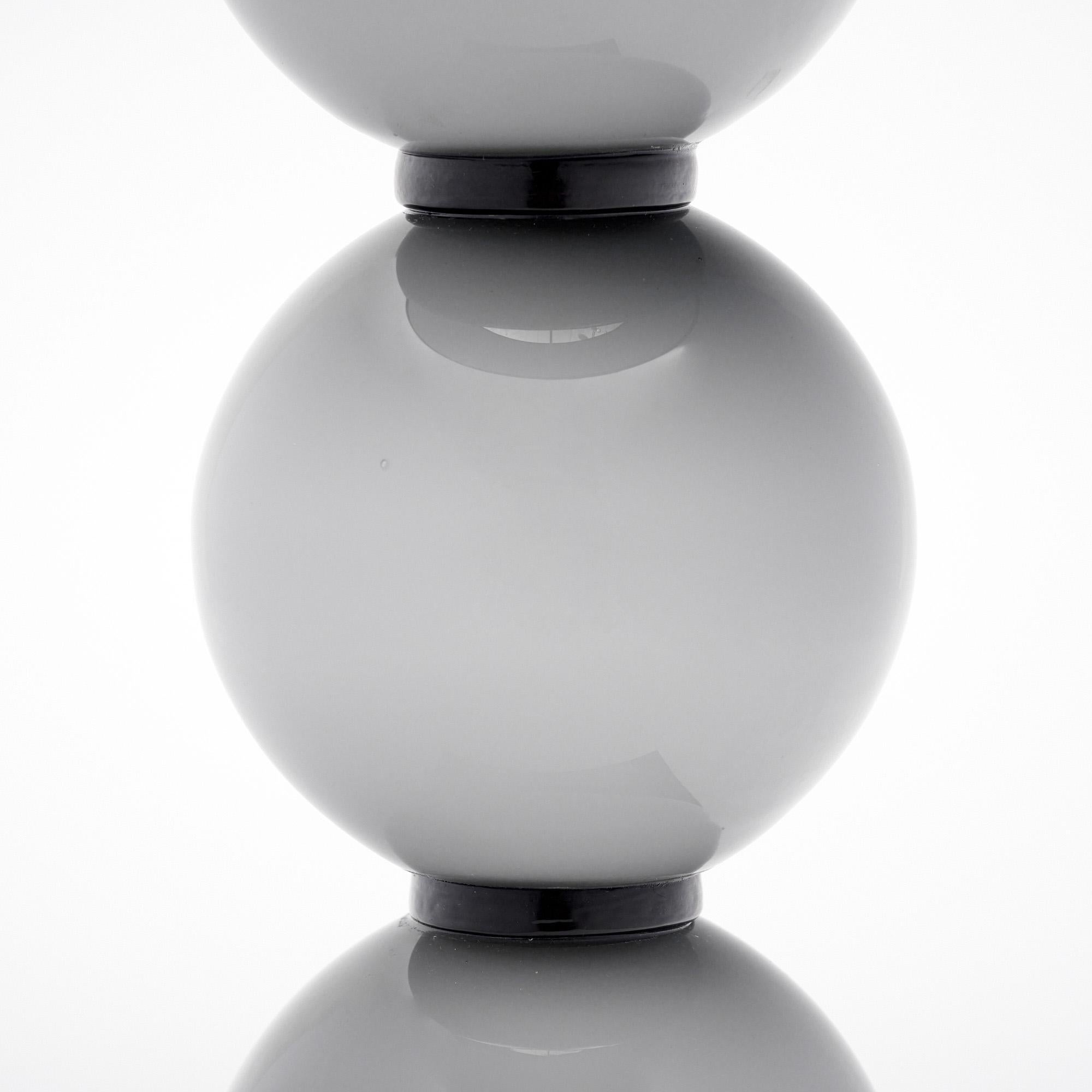 Italiano Lampade in vetro di Murano grigio Incamiciato in vendita