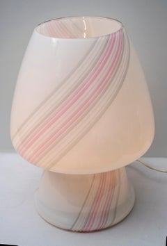 "Incamiciato" Murano Glass Modern Mushroom Table Lamp, 1980s