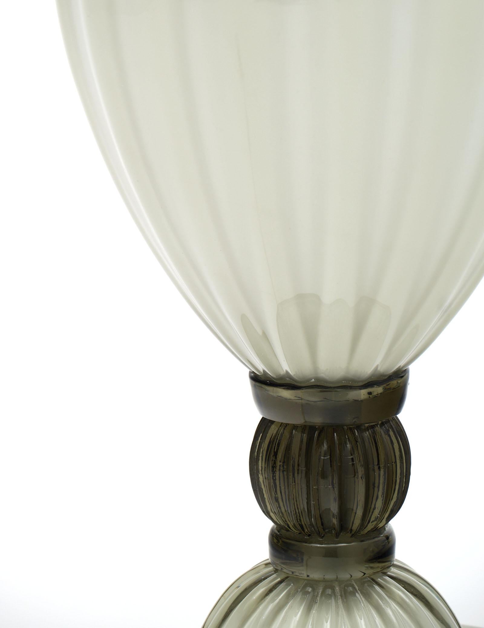 Contemporary “Incamiciato” Murano Glass Table Lamps