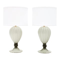 “Incamiciato” Murano Glass Table Lamps
