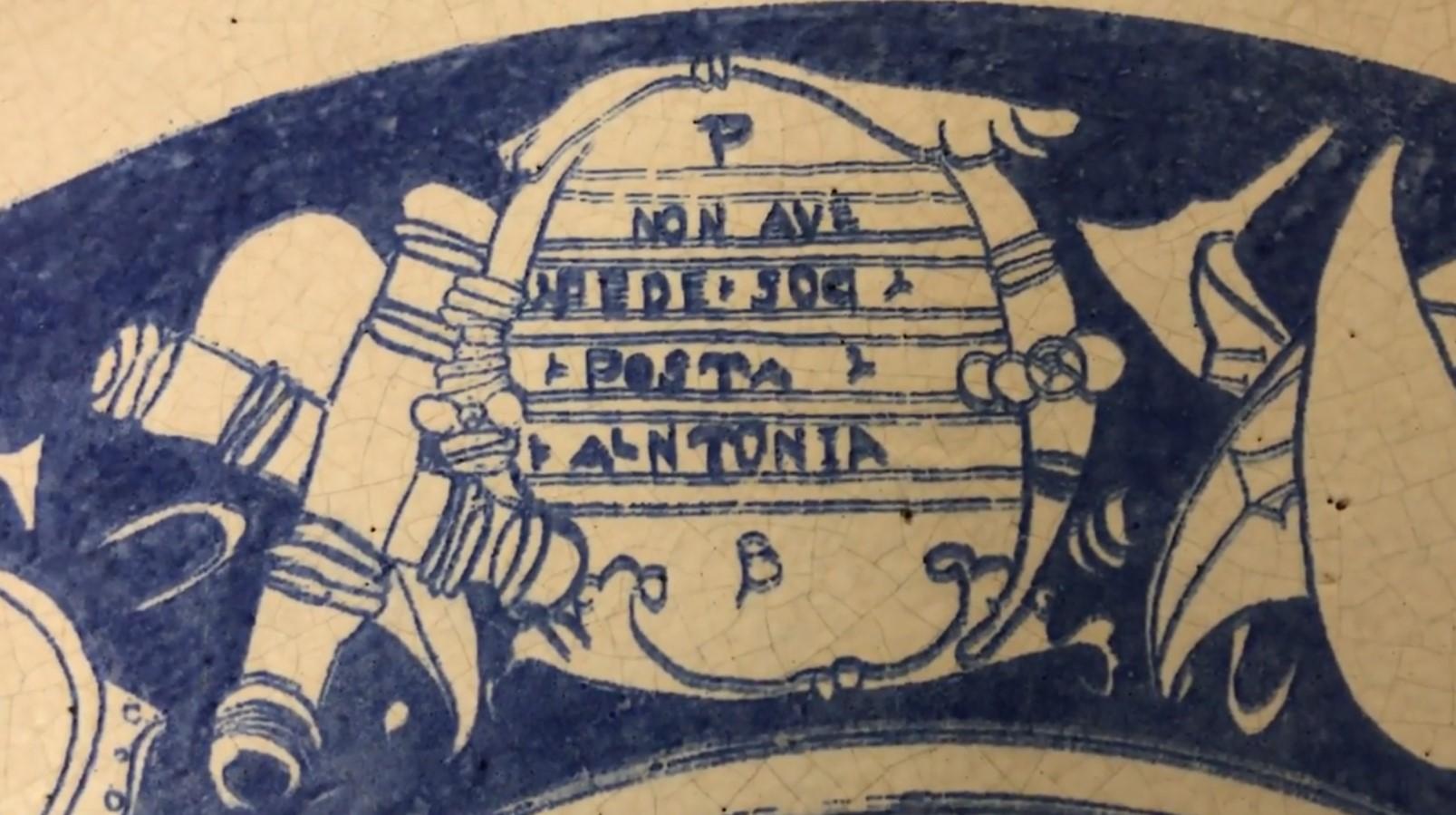 Incantation Ceramic Plate, 1900 For Sale 1
