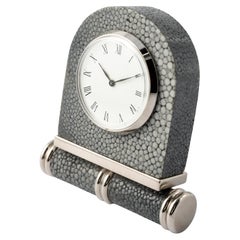 INCANTO - Reloj de sobremesa de piel de Shagreen