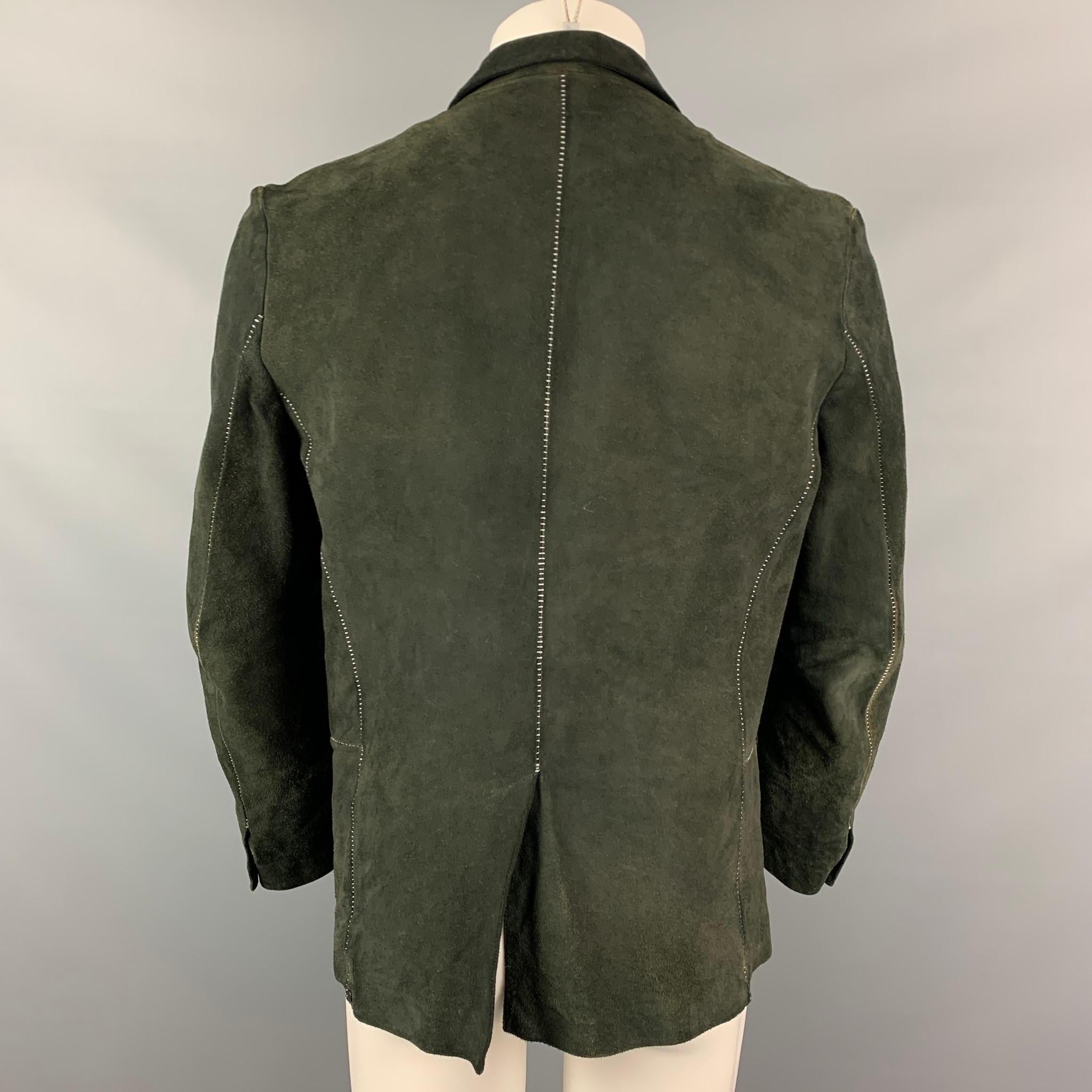 forest green suede jacket