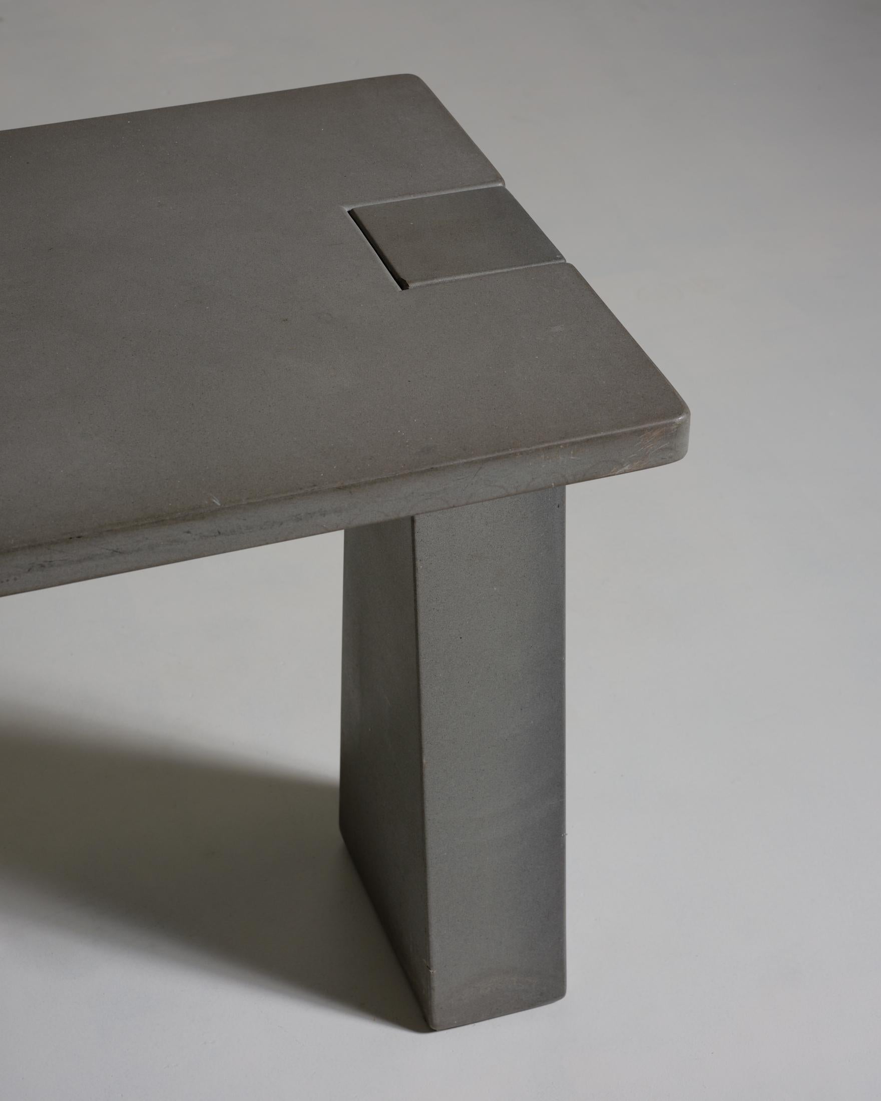 Late 20th Century Incas Console Table by Angelo Mangiarotti For Sale