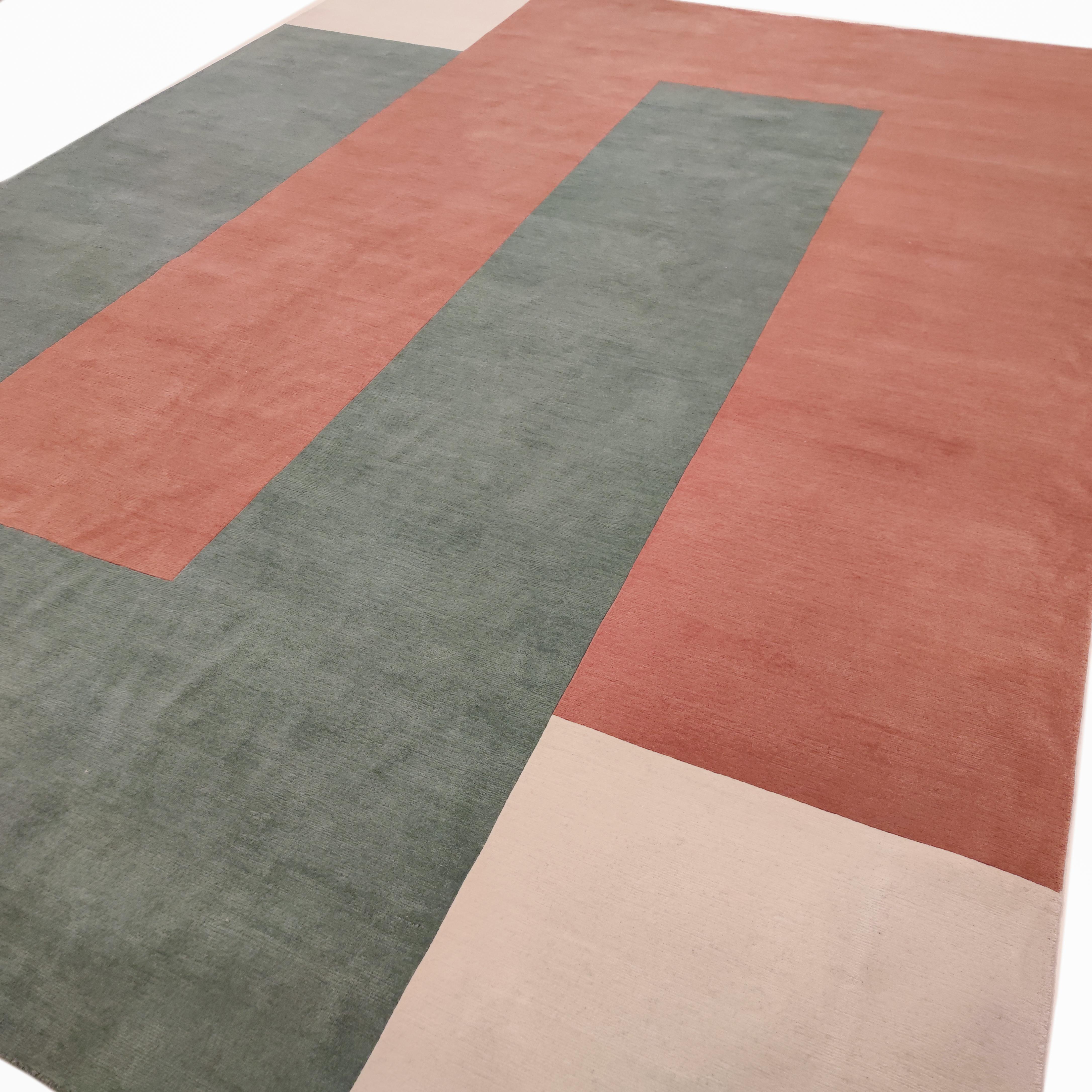 Teppich im „Incastro“-Design von Clara Bona für Alberto Levi Gallery (Nepalesisch) im Angebot