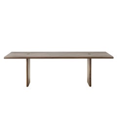 Table de salle à manger Incastro en Wood Wood massif avec menuiserie apparente par Riva 1920, Italie