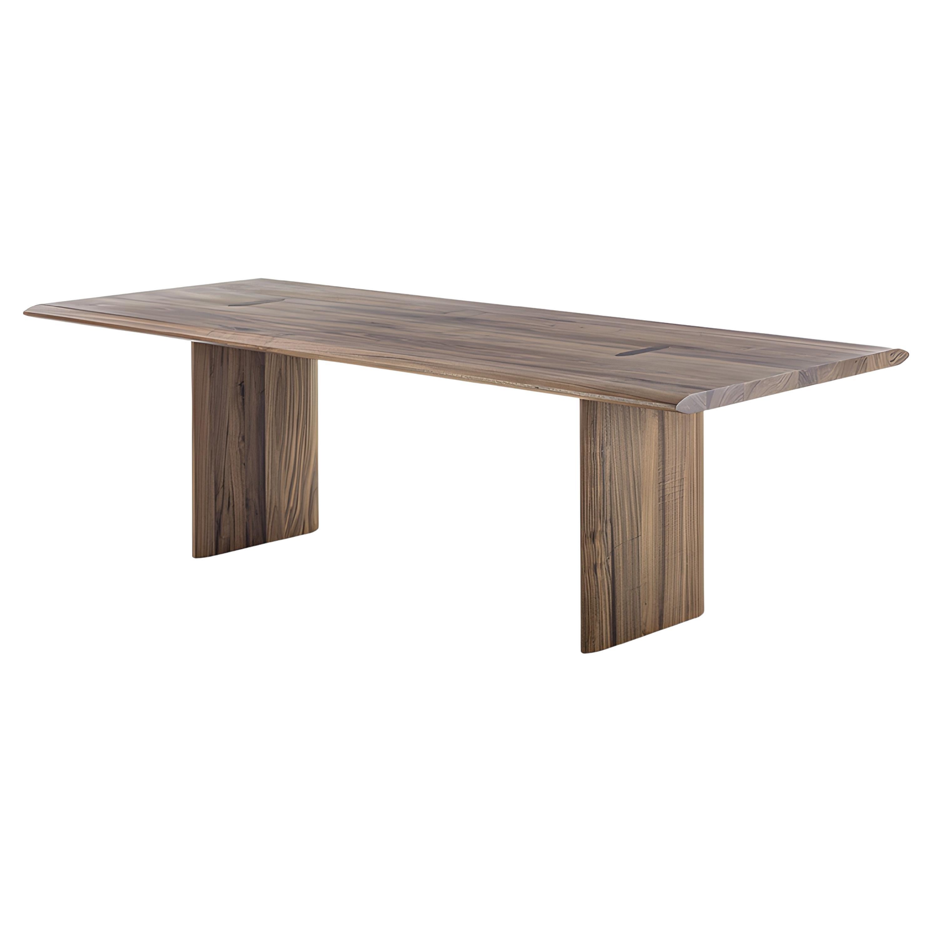 Incastro Solid Wood Dining Table with Exposed Joinery by Riva 1920, Italy