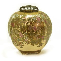 Incense Burner in Satsuma Earthenware