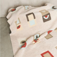 Incense Plush Merino Hand Knotted Sustainable Artisanal Geometric Pattern Rug