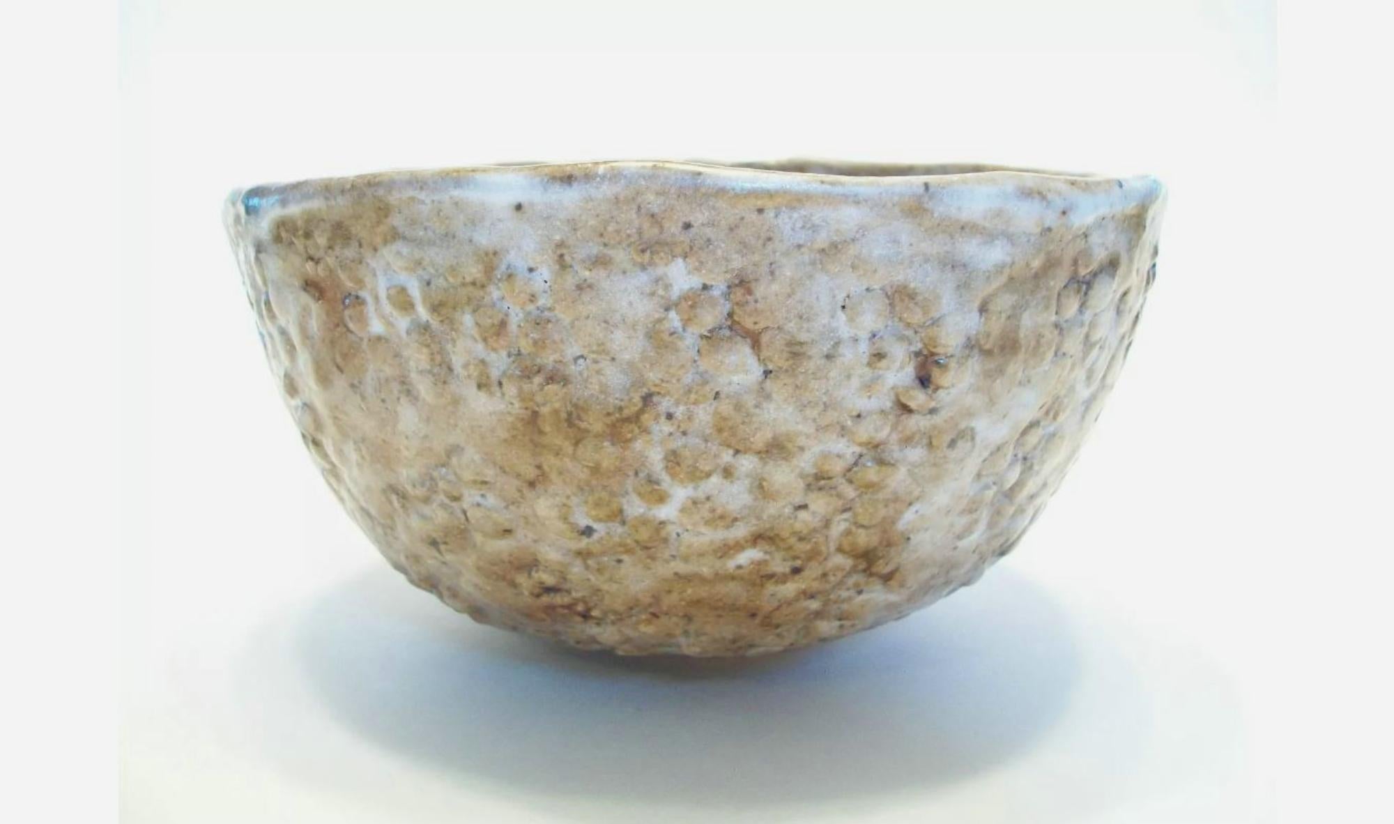 Moderne Bol incisé et émaillé en Studio Pottery - Formé à la main - Signé - Fin du 20th Siècle en vente